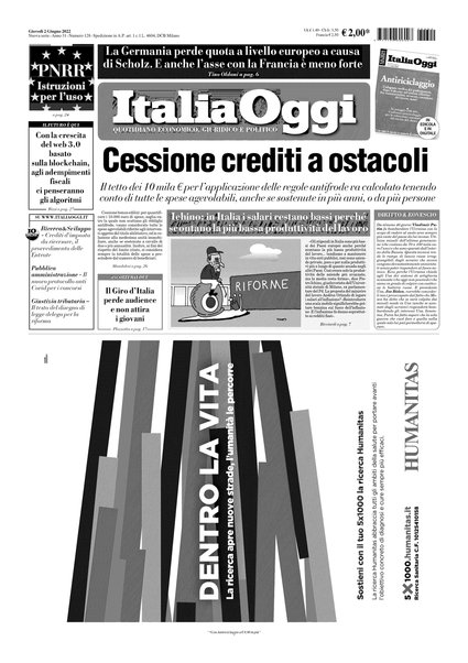 Italia oggi : quotidiano di economia finanza e politica